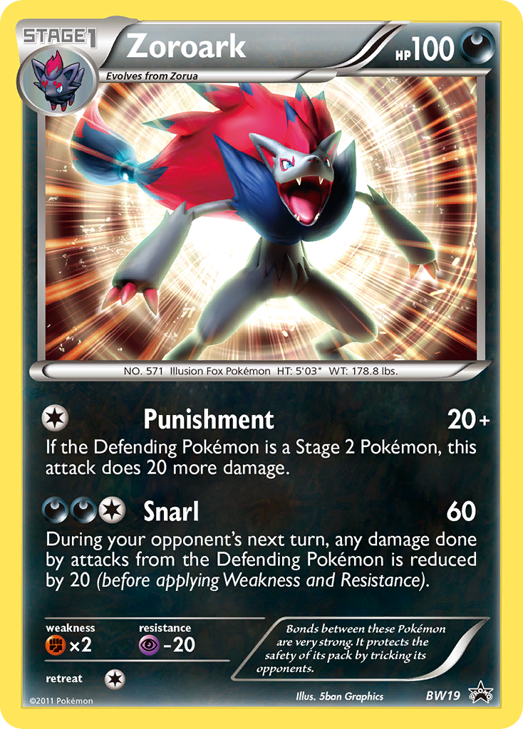 Zoroark (BW19) [Black & White: Black Star Promos] - Comfy Hobbies