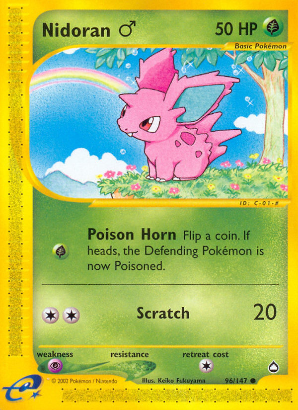 Nidoran (96/147) (Male) [Aquapolis] - Comfy Hobbies