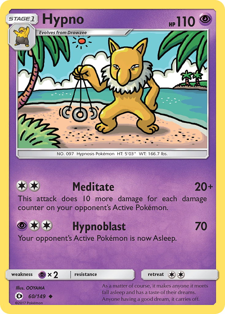 Hypno (60/149) [Sun & Moon: Base Set] - Comfy Hobbies