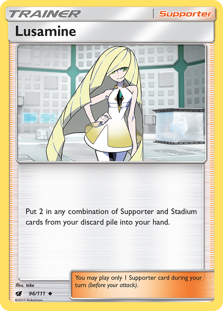 Lusamine (96/111) [Sun & Moon: Crimson Invasion] - Comfy Hobbies