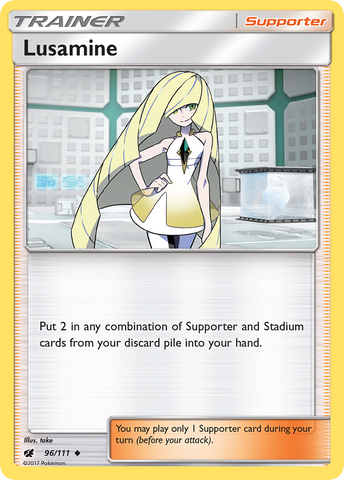 Lusamine (96/111) [Sun & Moon: Crimson Invasion] - Comfy Hobbies