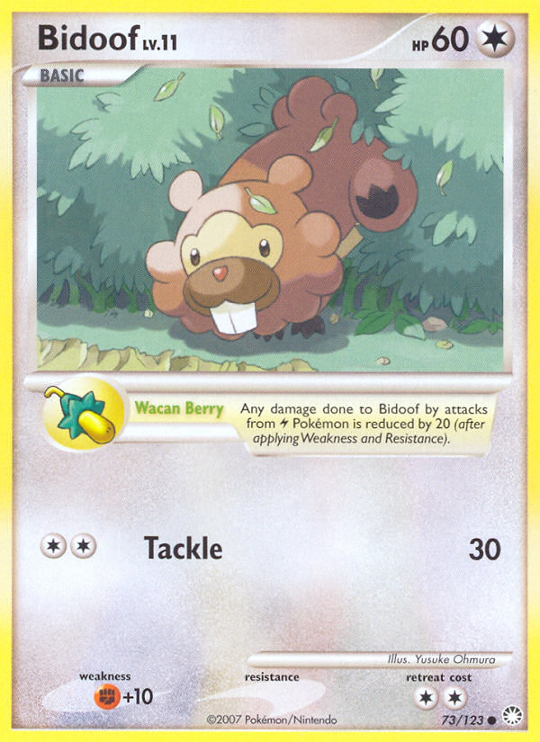 Bidoof (73/123) [Diamond & Pearl: Mysterious Treasures] - Comfy Hobbies