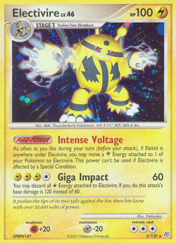 Electivire (3/130) [Diamond & Pearl: Base Set] - Comfy Hobbies