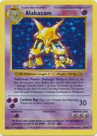 Alakazam (1/102) [Base Set Shadowless Unlimited] - Comfy Hobbies