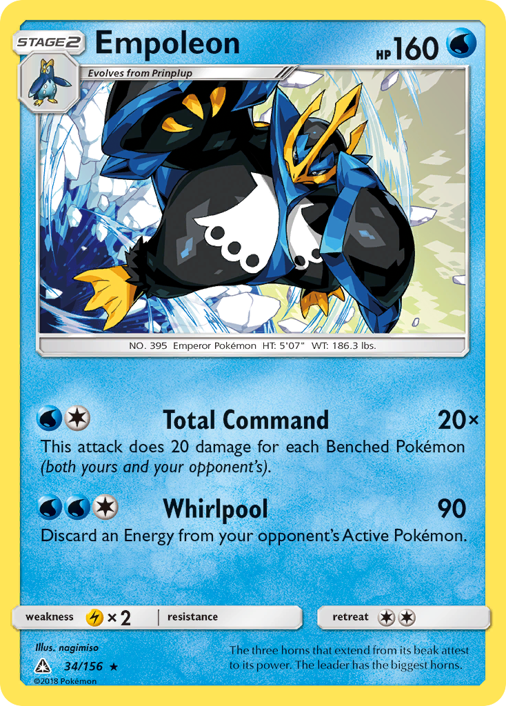 Empoleon (34/156) [Sun & Moon: Ultra Prism] - Comfy Hobbies