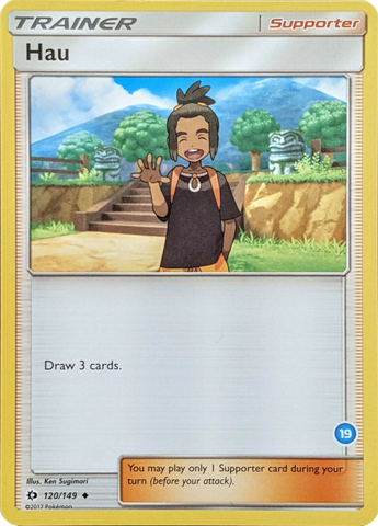 Hau (120/149) (Deck Exclusive #19) [Sun & Moon: Trainer Kit - Alolan Ninetales] - Comfy Hobbies