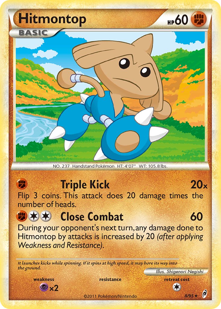 Hitmontop (8/95) (Theme Deck Exclusive) [HeartGold & SoulSilver: Call of Legends] - Comfy Hobbies