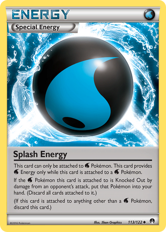 Splash Energy (113/122) [XY: BREAKpoint] - Comfy Hobbies