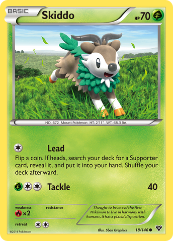 Skiddo (18/146) [XY: Base Set] - Comfy Hobbies