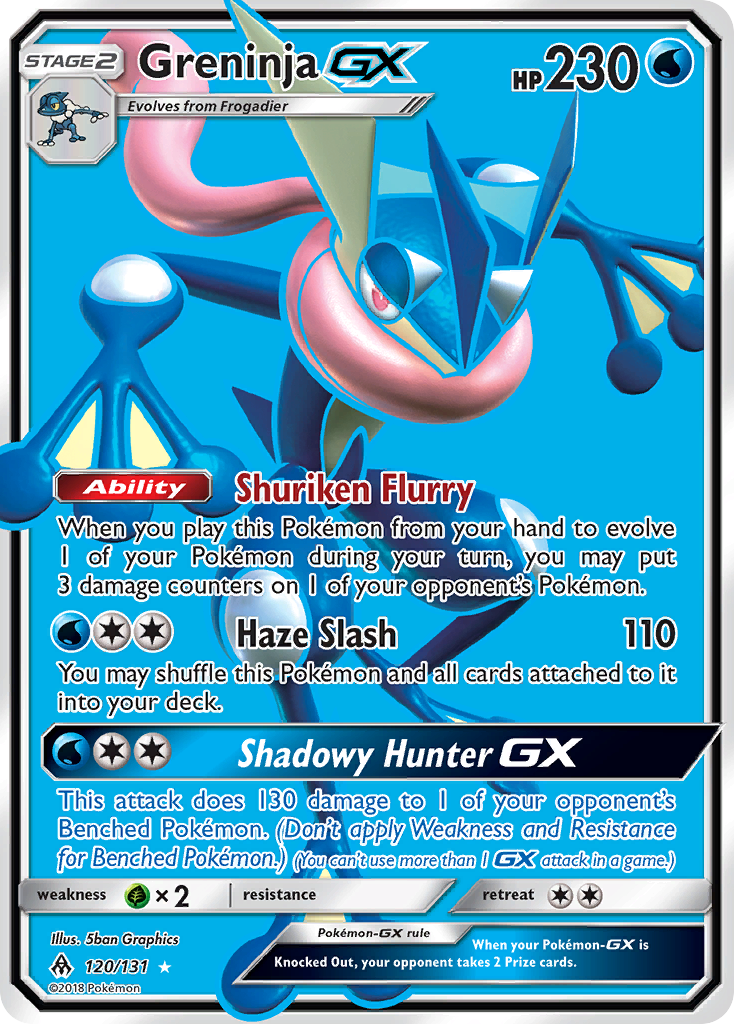 Greninja GX (120/131) [Sun & Moon: Forbidden Light] - Comfy Hobbies