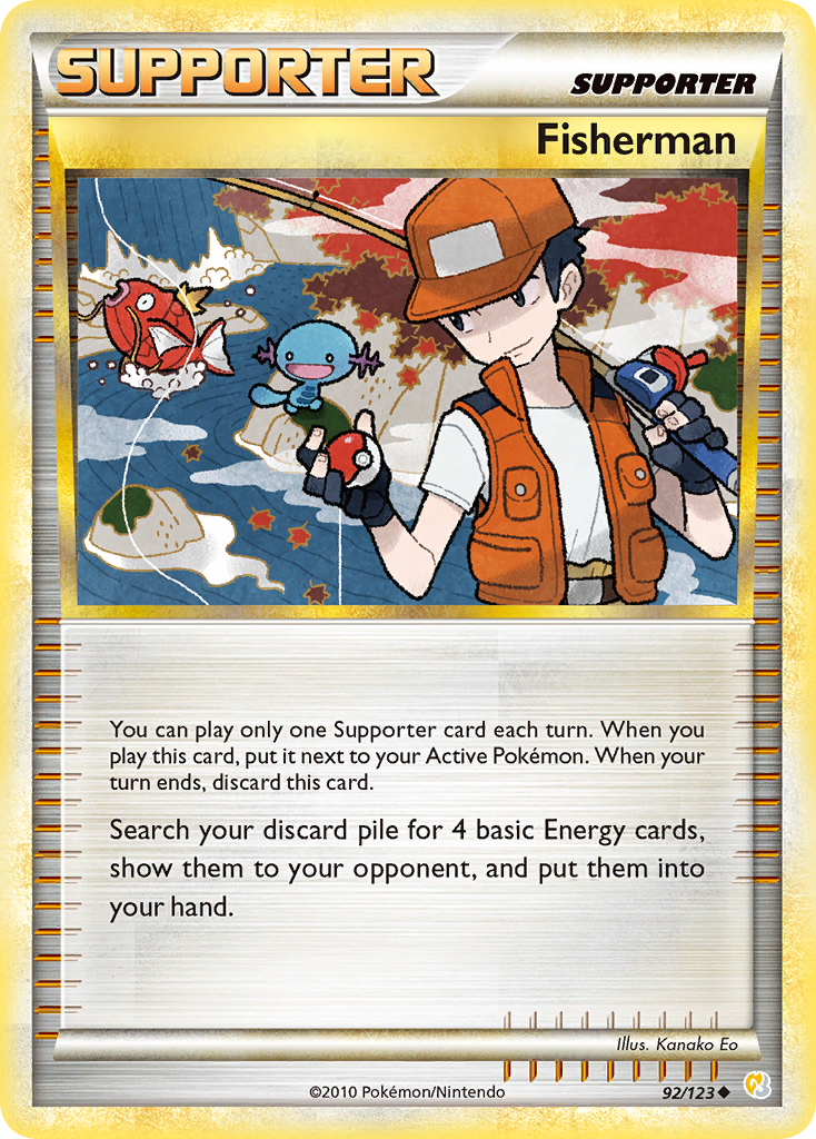 Fisherman (92/123) [HeartGold & SoulSilver: Base Set] - Comfy Hobbies