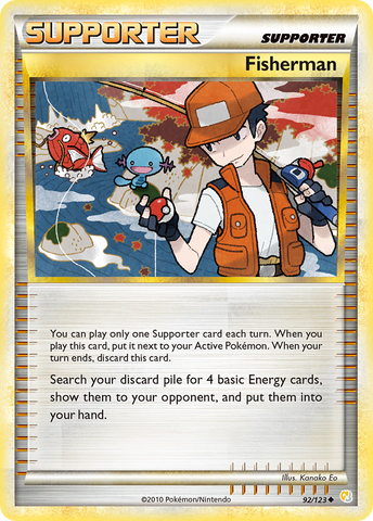 Fisherman (92/123) [HeartGold & SoulSilver: Base Set] - Comfy Hobbies