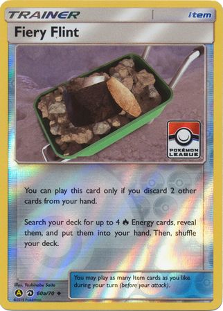 Fiery Flint (60a/70) (League Promo) [Sun & Moon: Dragon Majesty] - Comfy Hobbies