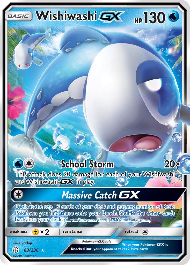 Wishiwashi GX (63/236) [Sun & Moon: Cosmic Eclipse] - Comfy Hobbies