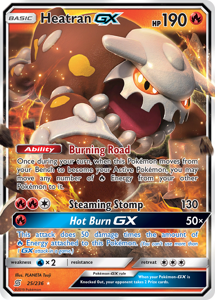 Heatran GX (25/236) [Sun & Moon: Unified Minds] - Comfy Hobbies