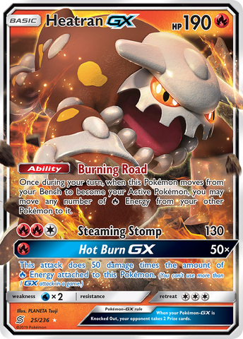 Heatran GX (25/236) [Sun & Moon: Unified Minds] - Comfy Hobbies