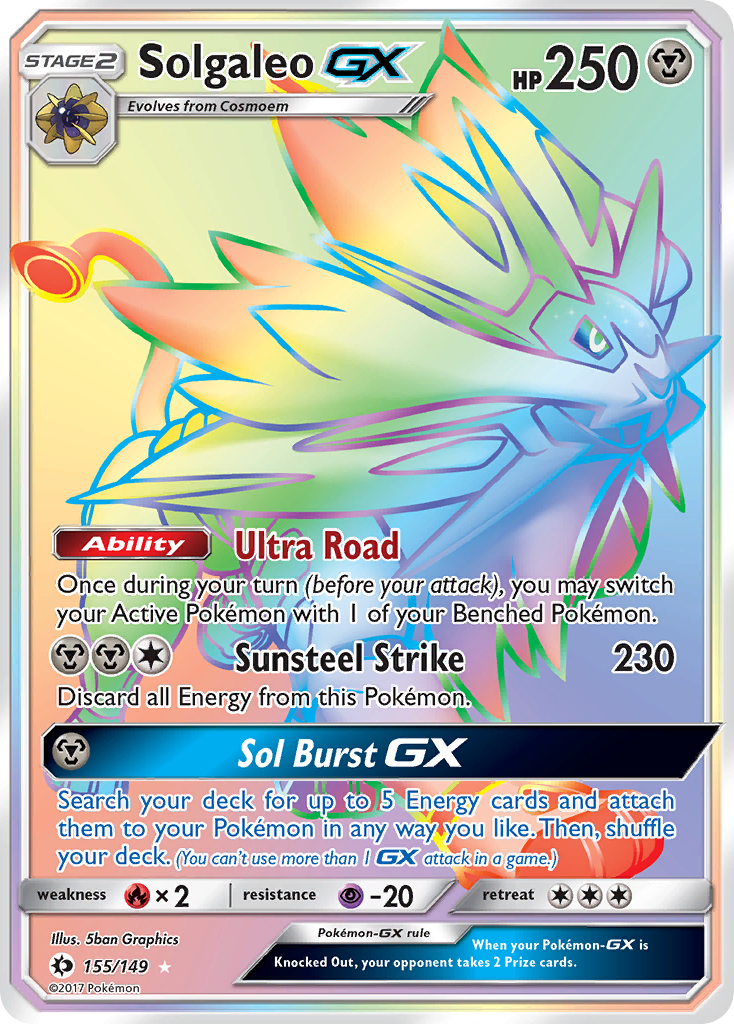 Solgaleo GX (155/149) [Sun & Moon: Base Set] - Comfy Hobbies