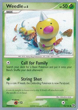 Weedle LV.5 (93/106) (Luxdrill - Stephen Silvestro) [World Championships 2009] - Comfy Hobbies