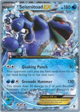 Seismitoad EX (20/111) (Punches 'n' Bites - Patrick Martinez) [World Championships 2015] - Comfy Hobbies