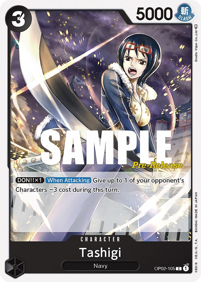 Tashigi [Paramount War Pre-Release Cards] - Comfy Hobbies