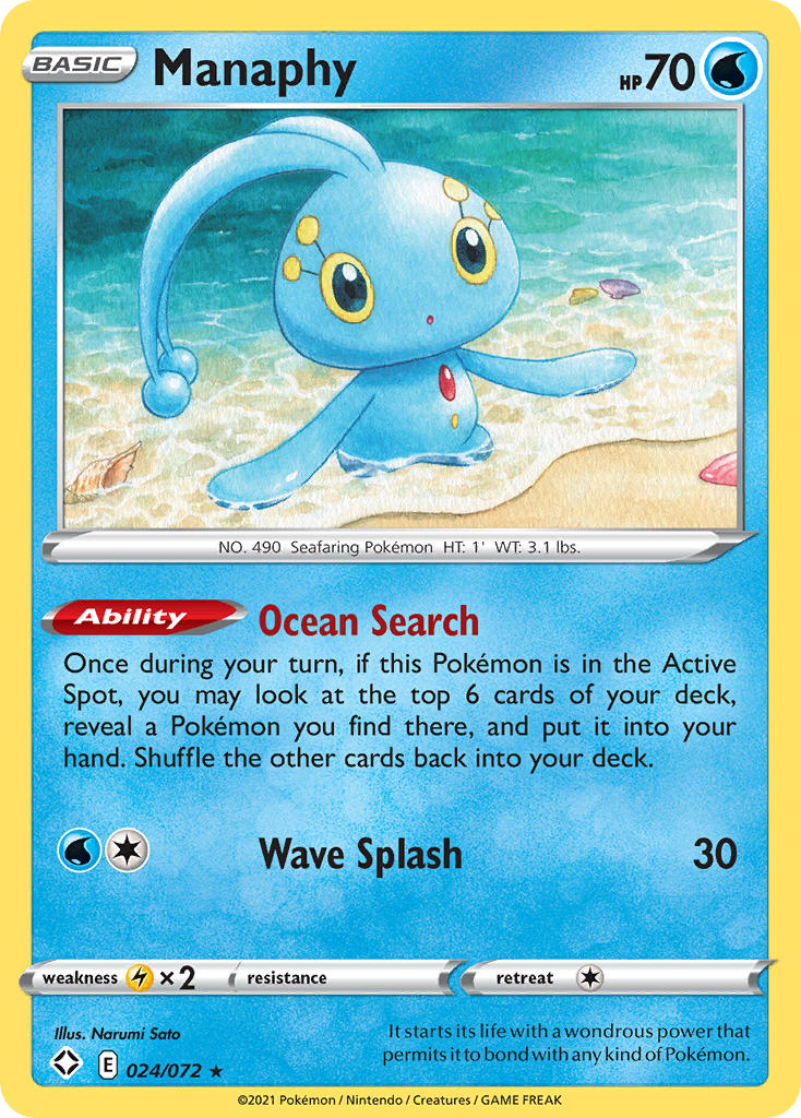 Manaphy (024/072) [Sword & Shield: Shining Fates] - Comfy Hobbies