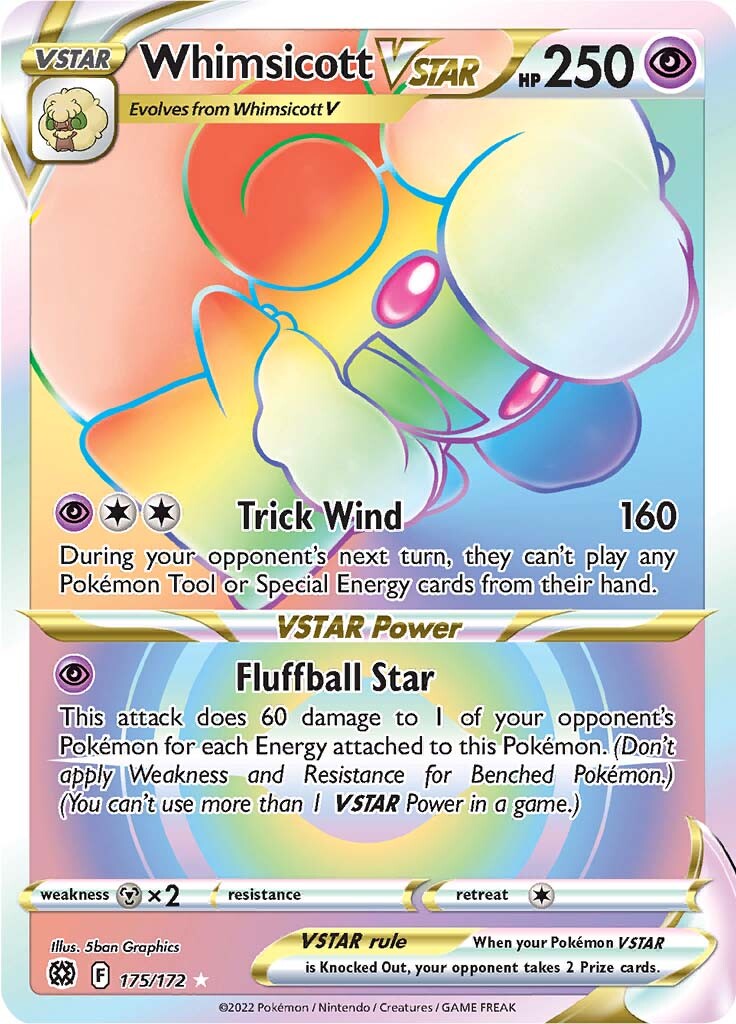 Whimsicott VSTAR (175/172) [Sword & Shield: Brilliant Stars] - Comfy Hobbies