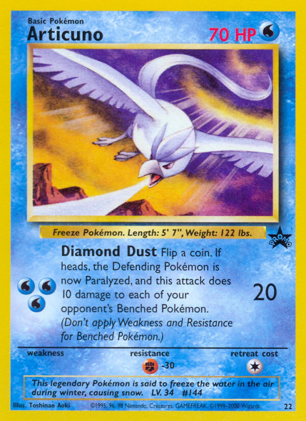 Articuno (22) [Wizards of the Coast: Black Star Promos] - Comfy Hobbies