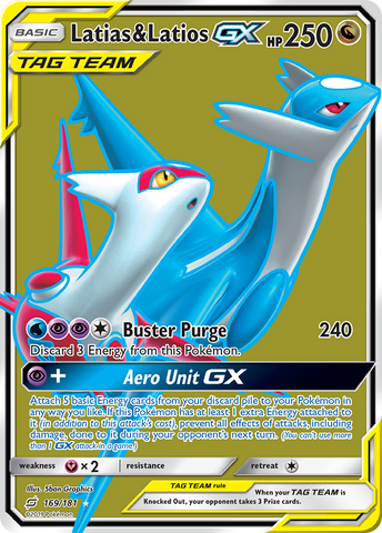 Latias & Latios GX (169/181) [Sun & Moon: Team Up] - Comfy Hobbies