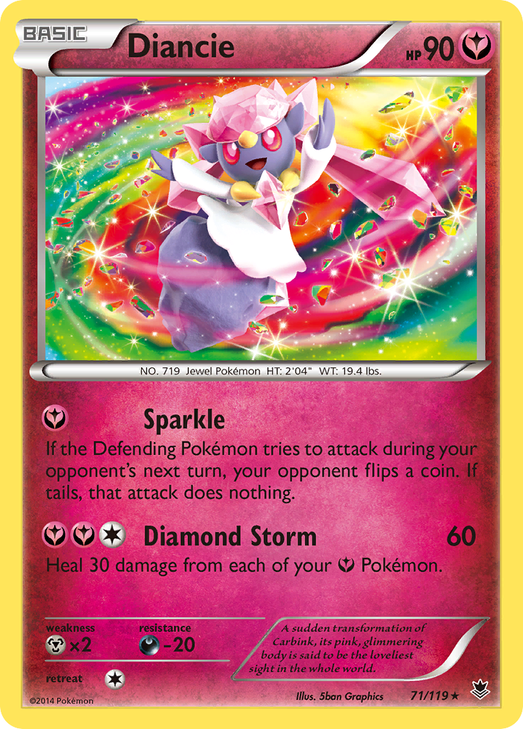 Diancie (71/119) [XY: Phantom Forces] - Comfy Hobbies