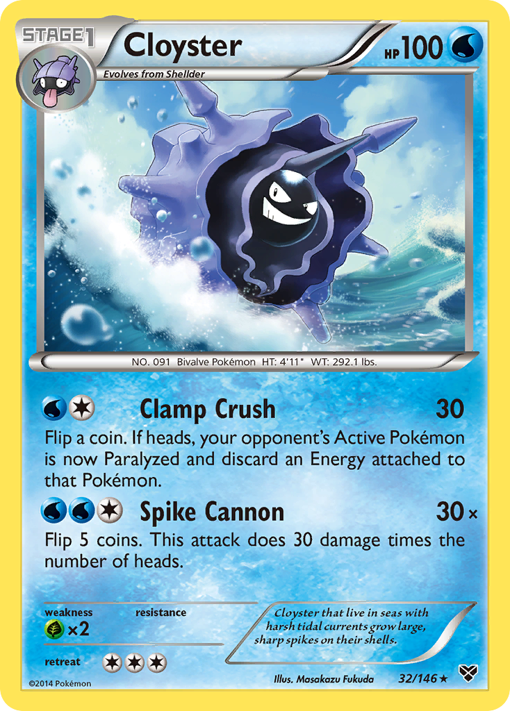 Cloyster (32/146) [XY: Base Set] - Comfy Hobbies