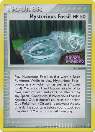 Mysterious Fossil (92/110) (Stamped) [EX: Holon Phantoms] - Comfy Hobbies