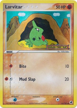 Larvitar (51/101) (Stamped) [EX: Dragon Frontiers] - Comfy Hobbies