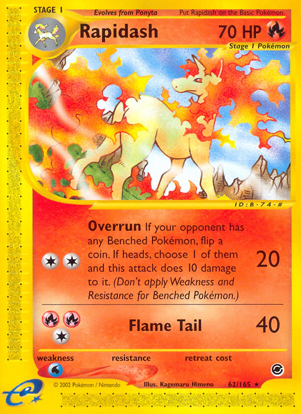 Rapidash (62/165) [Expedition: Base Set] - Comfy Hobbies