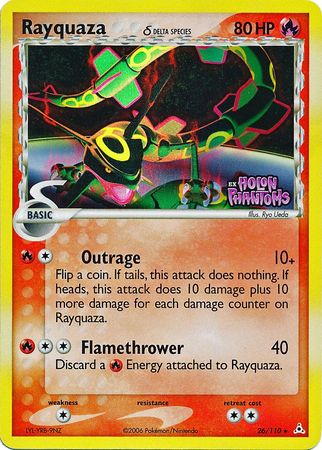 Rayquaza (26/110) (Delta Species) (Stamped) [EX: Holon Phantoms] - Comfy Hobbies