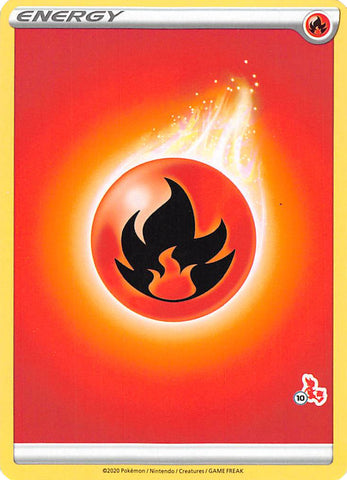 Fire Energy (Cinderace Stamp #10) [Battle Academy 2022] - Comfy Hobbies