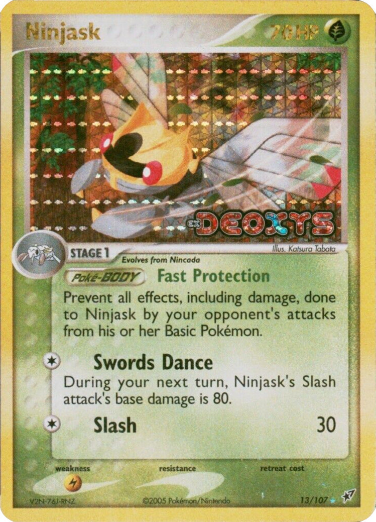 Ninjask (13/107) (Stamped) [EX: Deoxys] - Comfy Hobbies