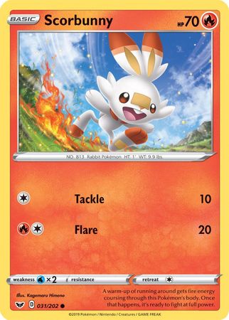 Scorbunny (031/202) (Premium Collection) [Sword & Shield: Base Set] - Comfy Hobbies