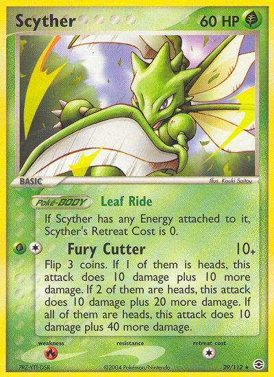 Scyther (29/112) [EX: FireRed & LeafGreen] - Comfy Hobbies
