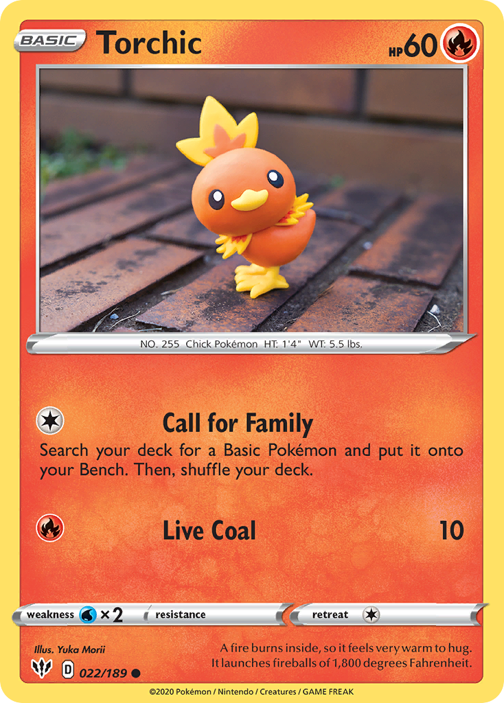 Torchic (022/189) [Sword & Shield: Darkness Ablaze] - Comfy Hobbies