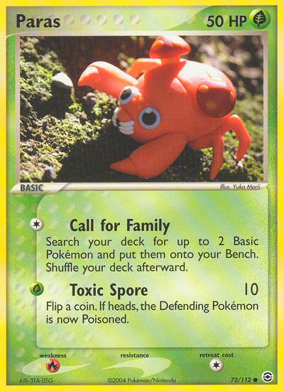 Paras (72/112) [EX: FireRed & LeafGreen] - Comfy Hobbies
