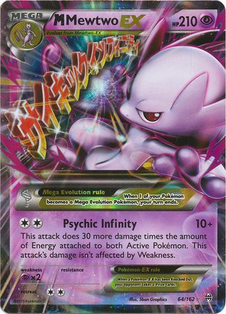 M Mewtwo EX (64/162) (Jumbo Card) [XY: BREAKthrough] - Comfy Hobbies