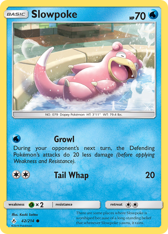 Slowpoke (42/214) [Sun & Moon: Unbroken Bonds] - Comfy Hobbies