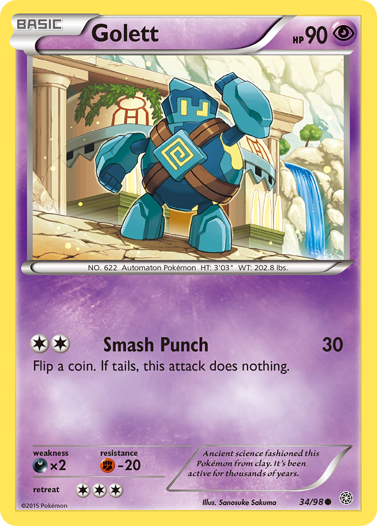 Golett (34/98) [XY: Ancient Origins] - Comfy Hobbies