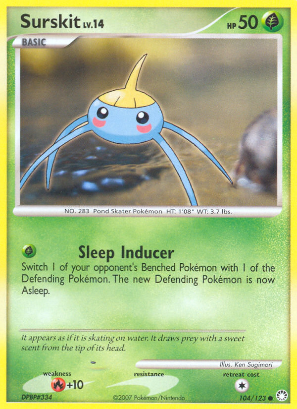Surskit (104/123) [Diamond & Pearl: Mysterious Treasures] - Comfy Hobbies