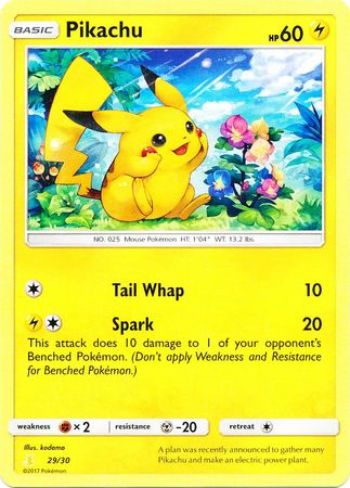 Pikachu (29/30) [Sun & Moon: Trainer Kit - Alolan Raichu] - Comfy Hobbies