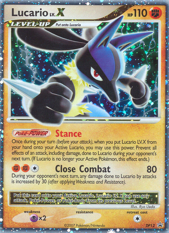 Lucario LV.X (DP12) [Diamond & Pearl: Black Star Promos] - Comfy Hobbies