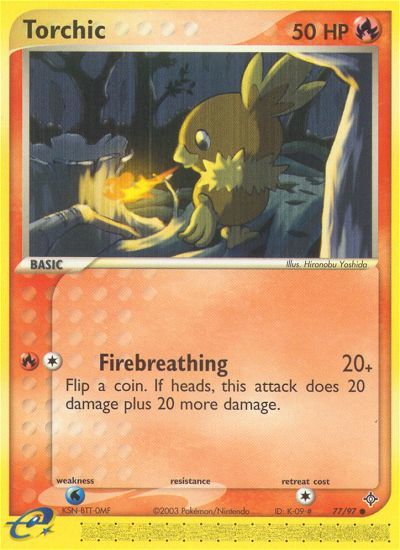 Torchic (77/97) [EX: Dragon] - Comfy Hobbies