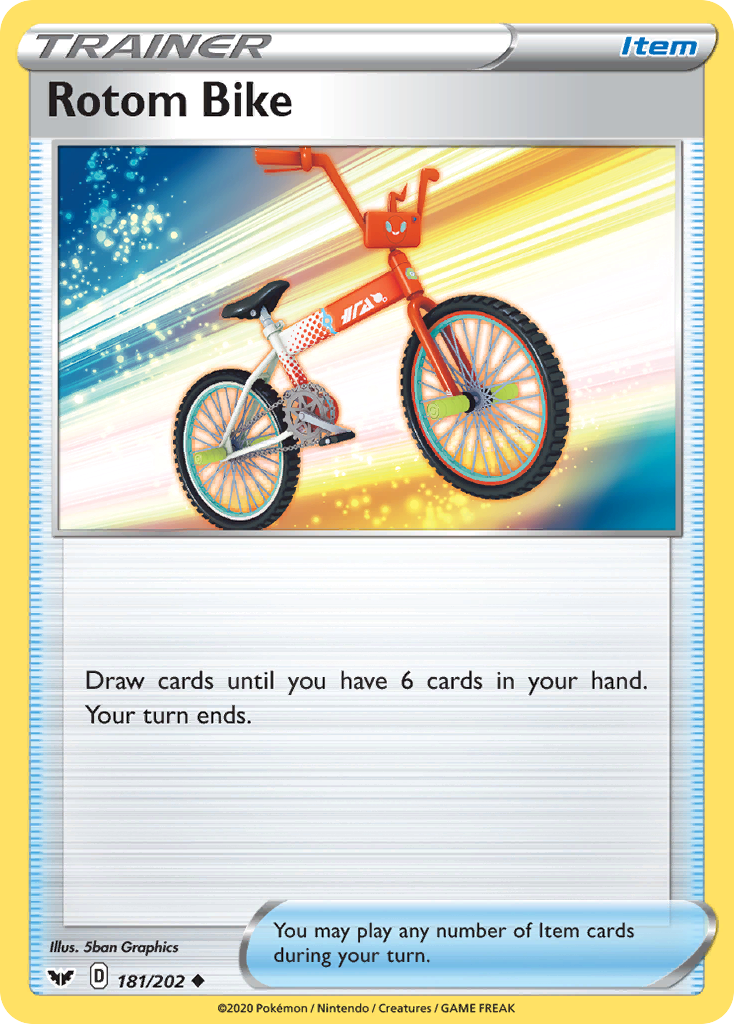 Rotom Bike (181/202) [Sword & Shield: Base Set] - Comfy Hobbies