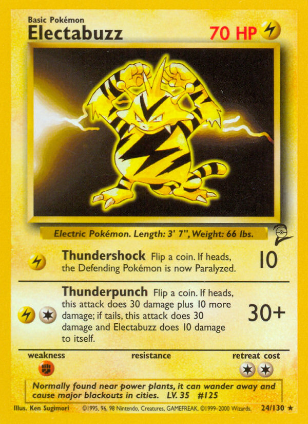 Electabuzz (24/130) [Base Set 2] - Comfy Hobbies