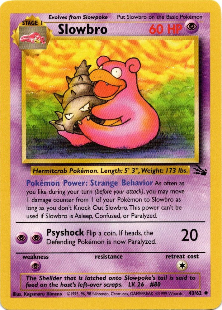 Slowbro (43/62) [Fossil Unlimited] - Comfy Hobbies